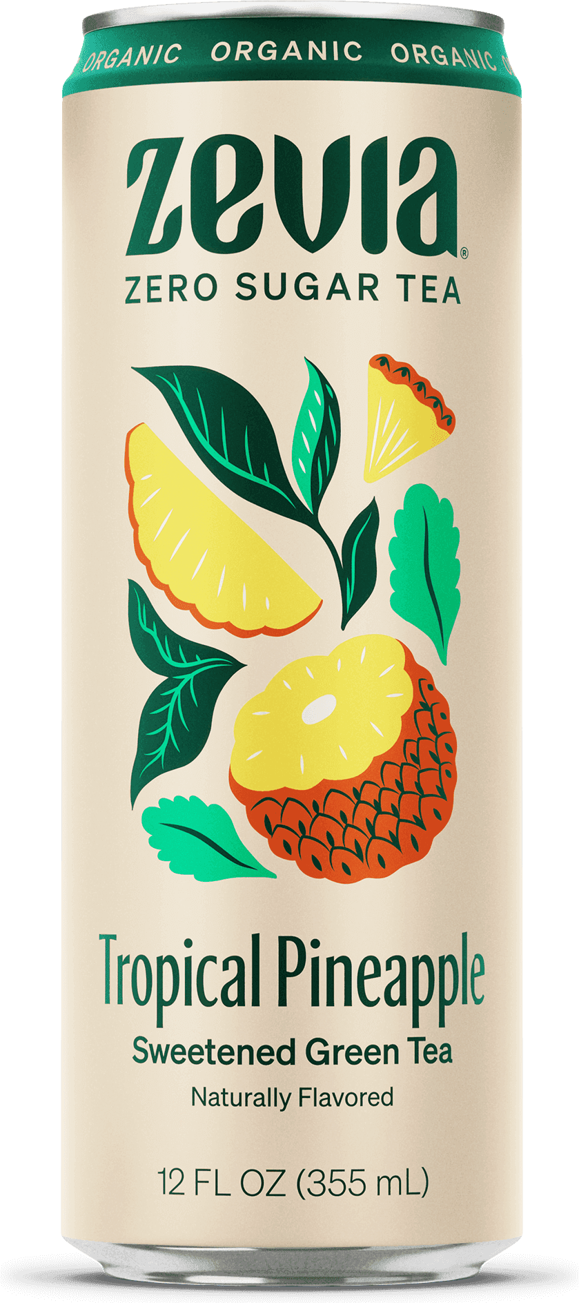 Tropical Pineapple Green Tea 12 cans in a case