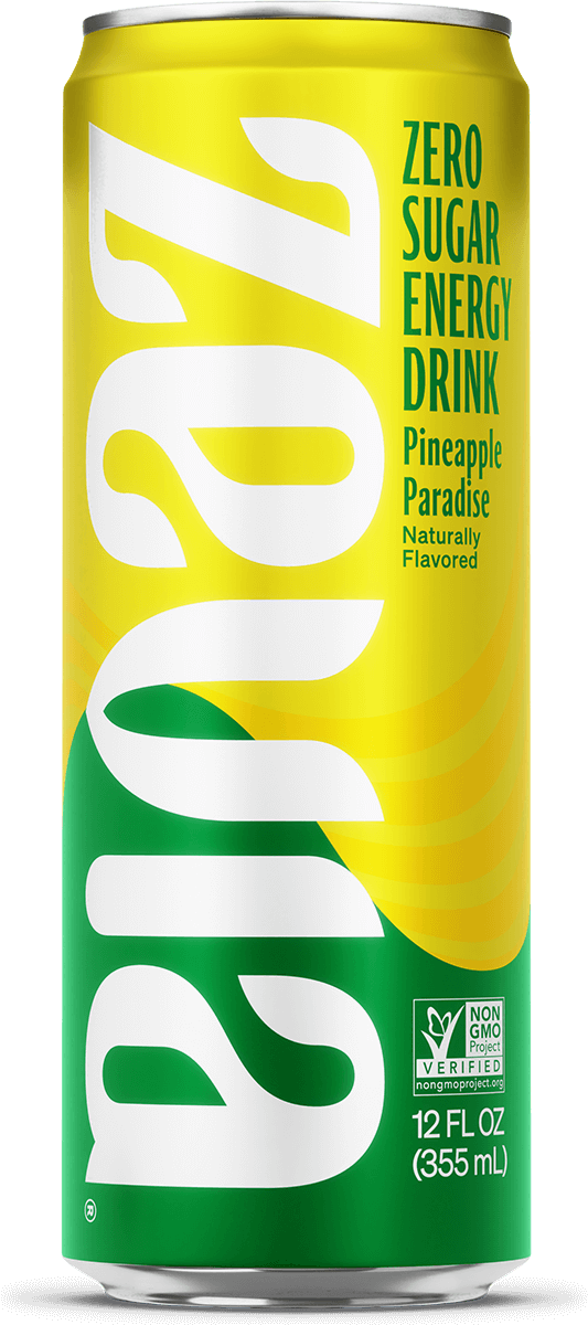 Pineapple Paradise Energy 12 cans in a case