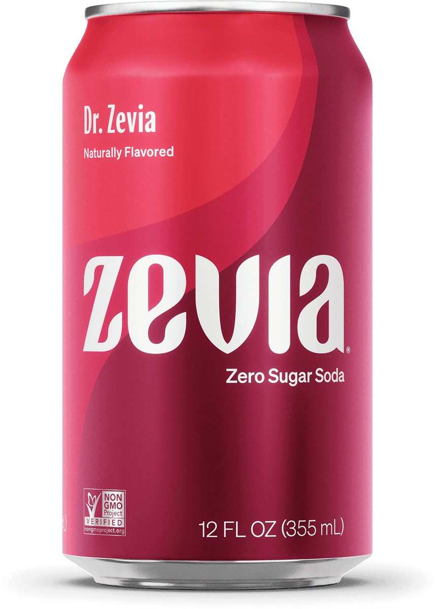 Dr. Zevia 12 cans in a case